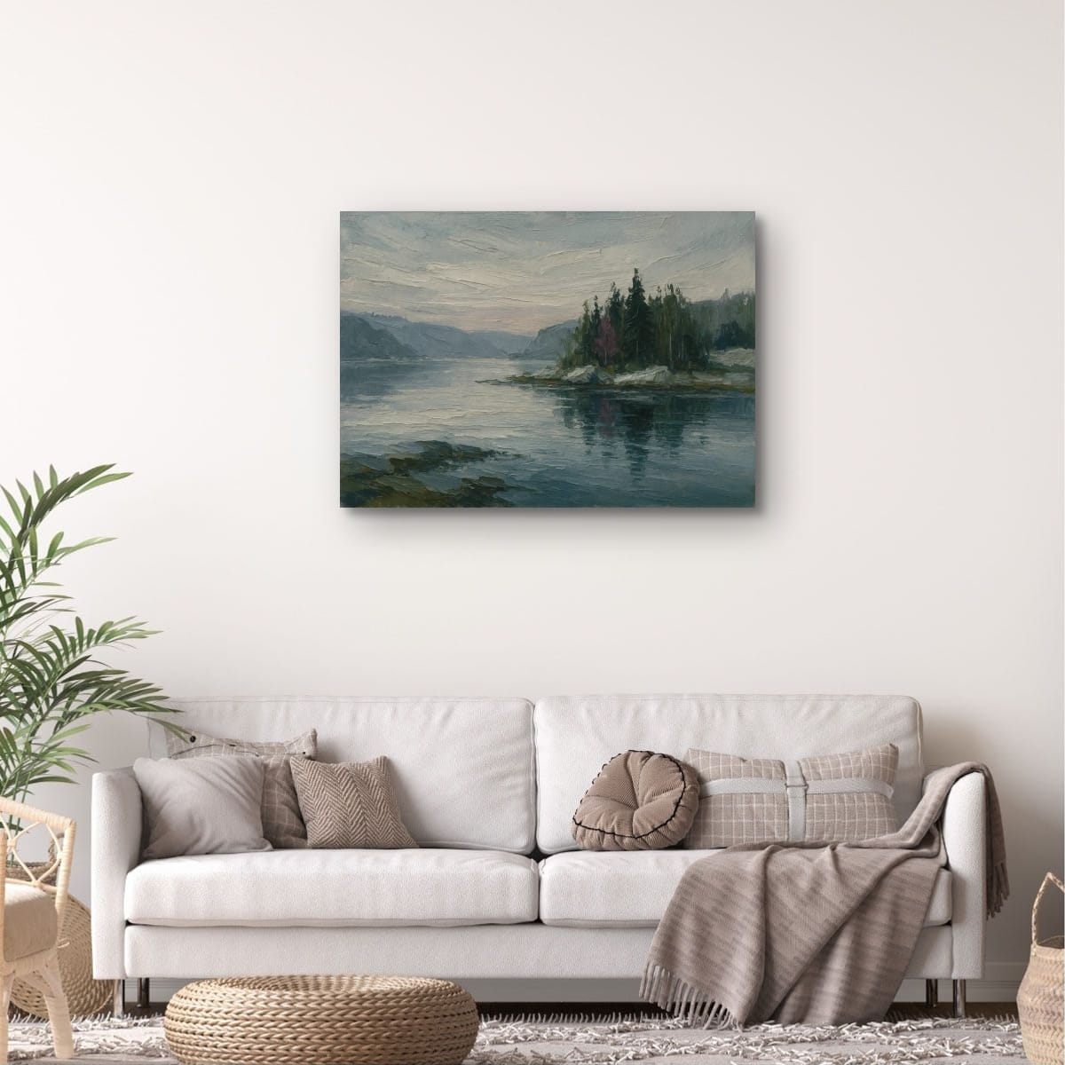 Canvas Print: Still Waters, Nordic Pines