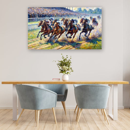 Canvas Print: The Final Furlong
