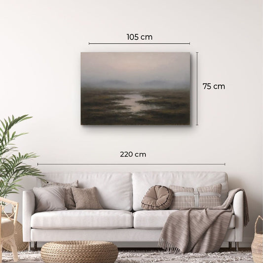 Canvas Print: Irish Wetlands in the Mist