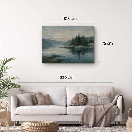 Canvas Print: Still Waters, Nordic Pines