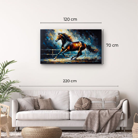Canvas Print: Thoroughbred in Motion