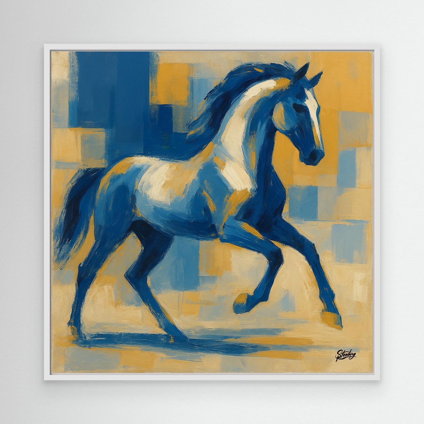 Canvas Print: Thoroughbred Stallion in Motion