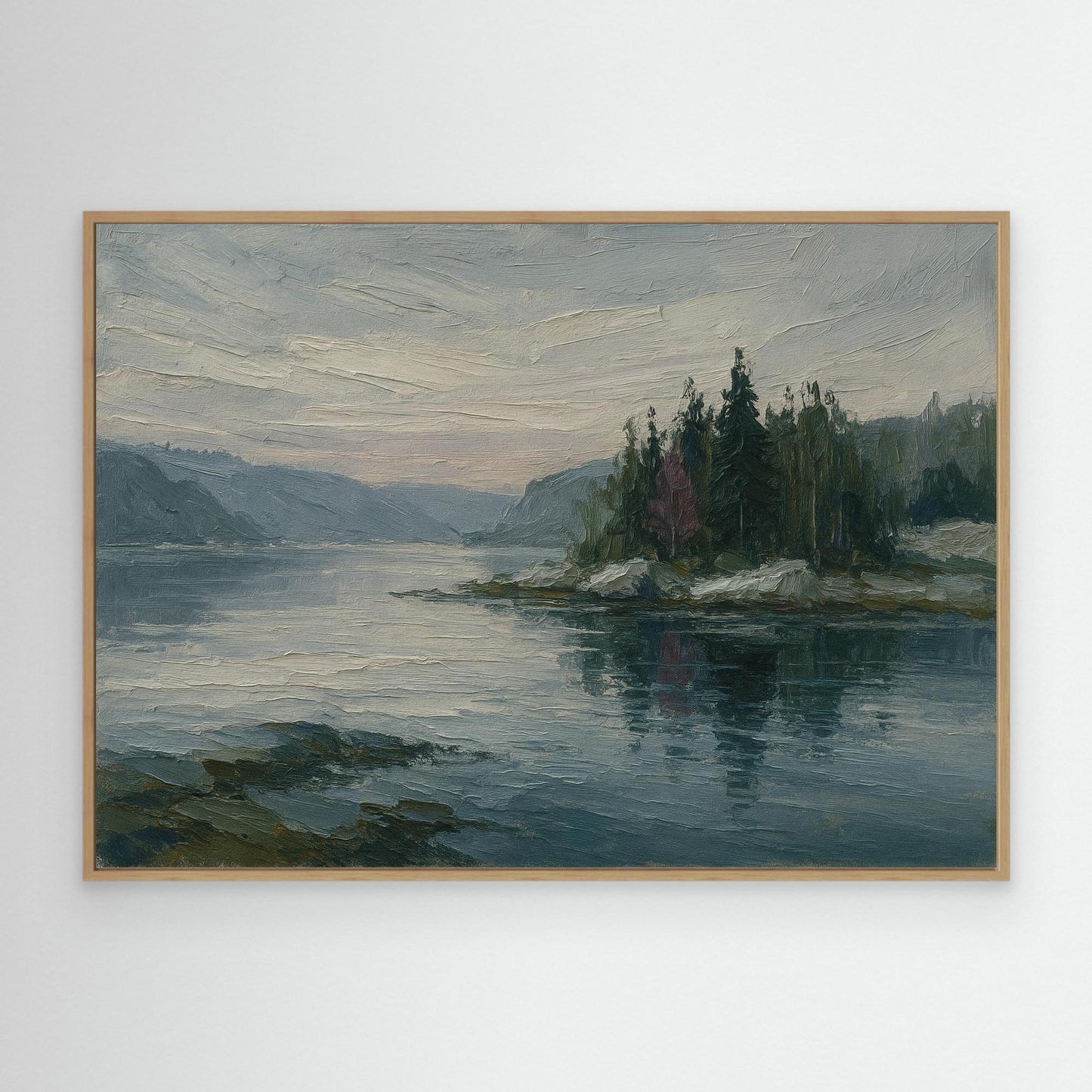 Canvas Print: Still Waters, Nordic Pines