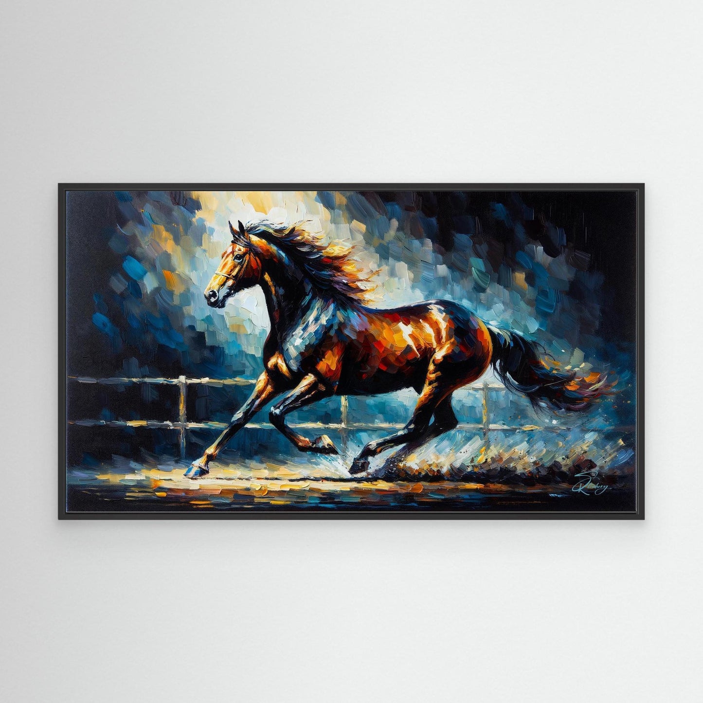 Canvas Print: Thoroughbred in Motion