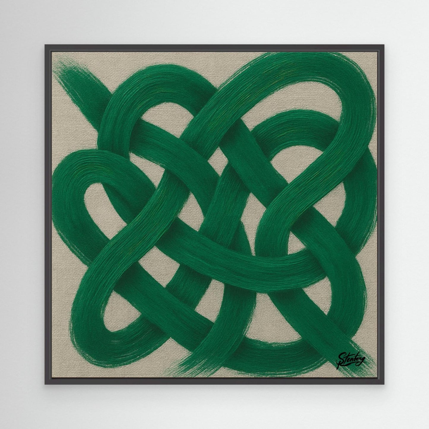 Canvas Print: Emerald Celtic Flow