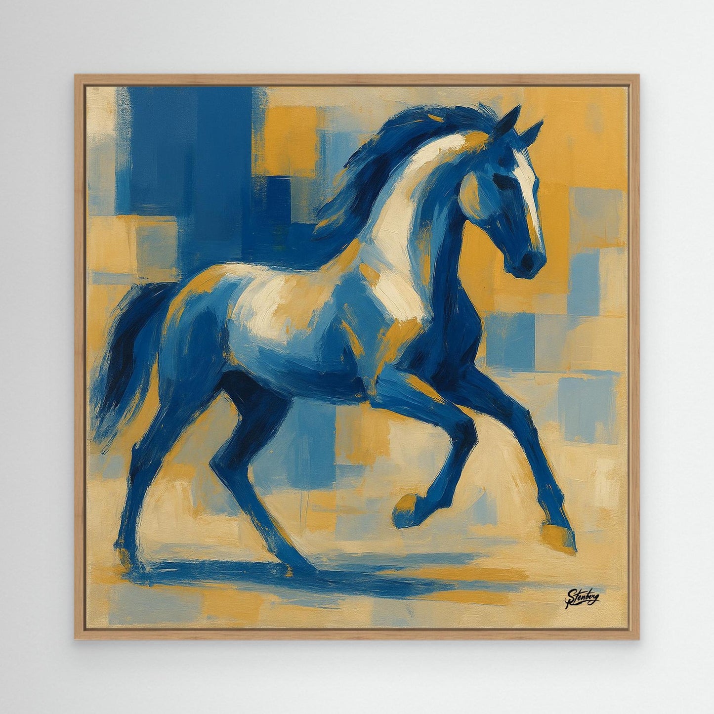 Canvas Print: Thoroughbred Stallion in Motion