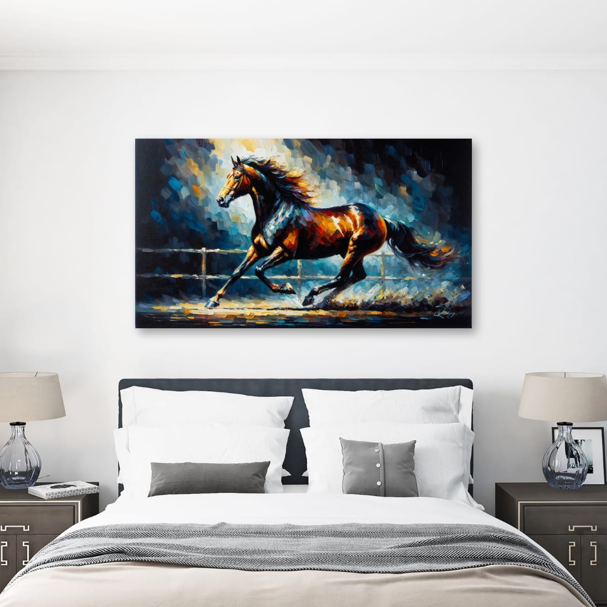 Canvas Print: Thoroughbred in Motion