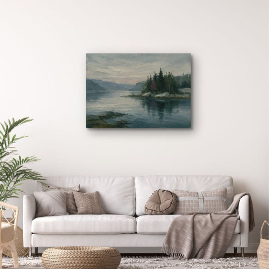 Canvas Print: Still Waters, Nordic Pines