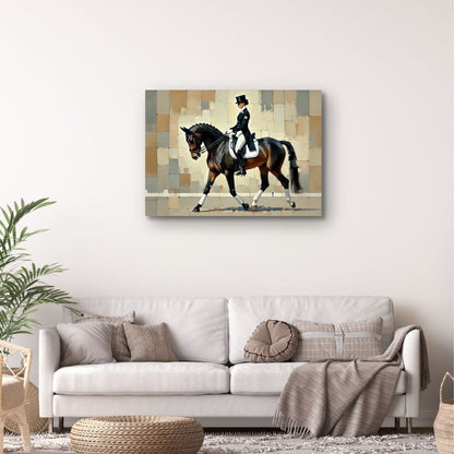 Canvas Print: Elegance in Dressage