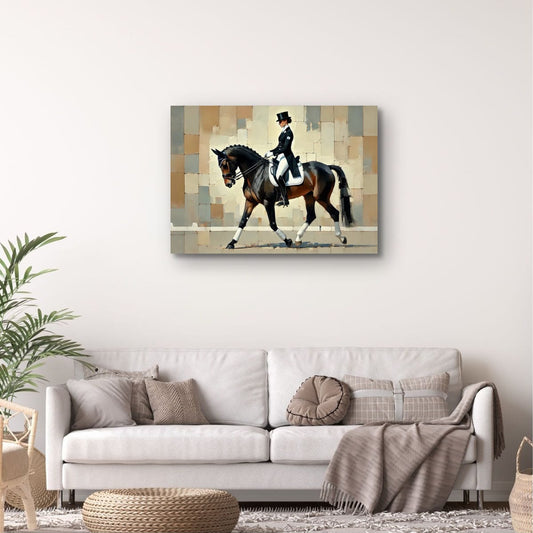Canvas Print: Elegance in Dressage