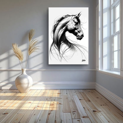 Poster Print: Equine Lines