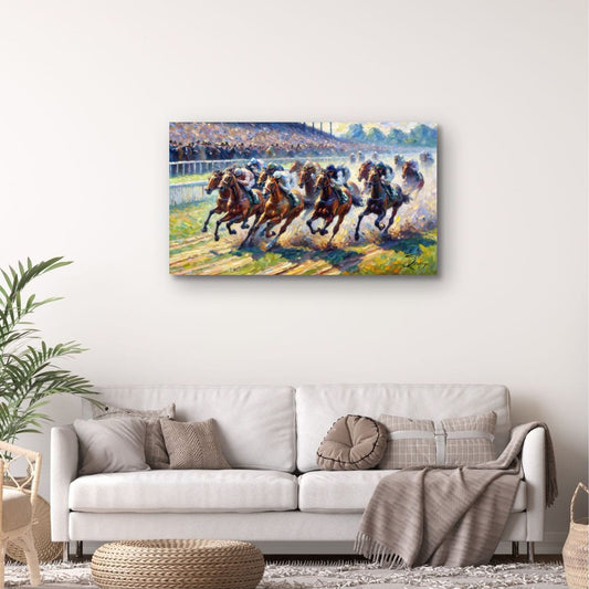 Canvas Print: The Final Furlong
