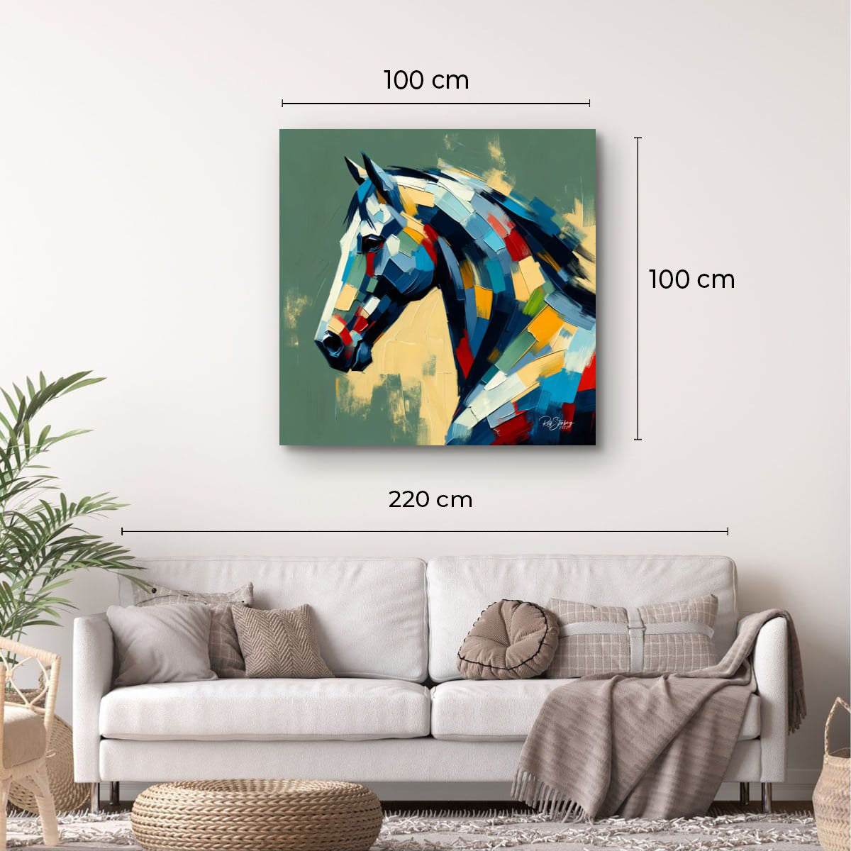 Canvas Print: Prismatic Stallion