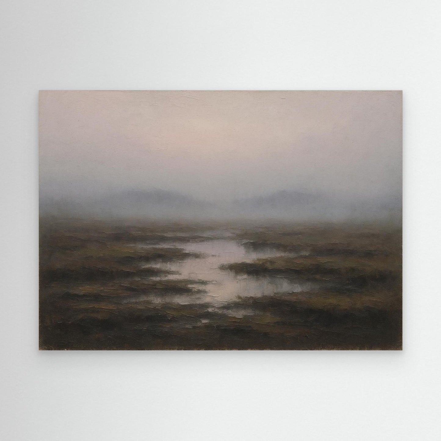 Canvas Print: Irish Wetlands in the Mist