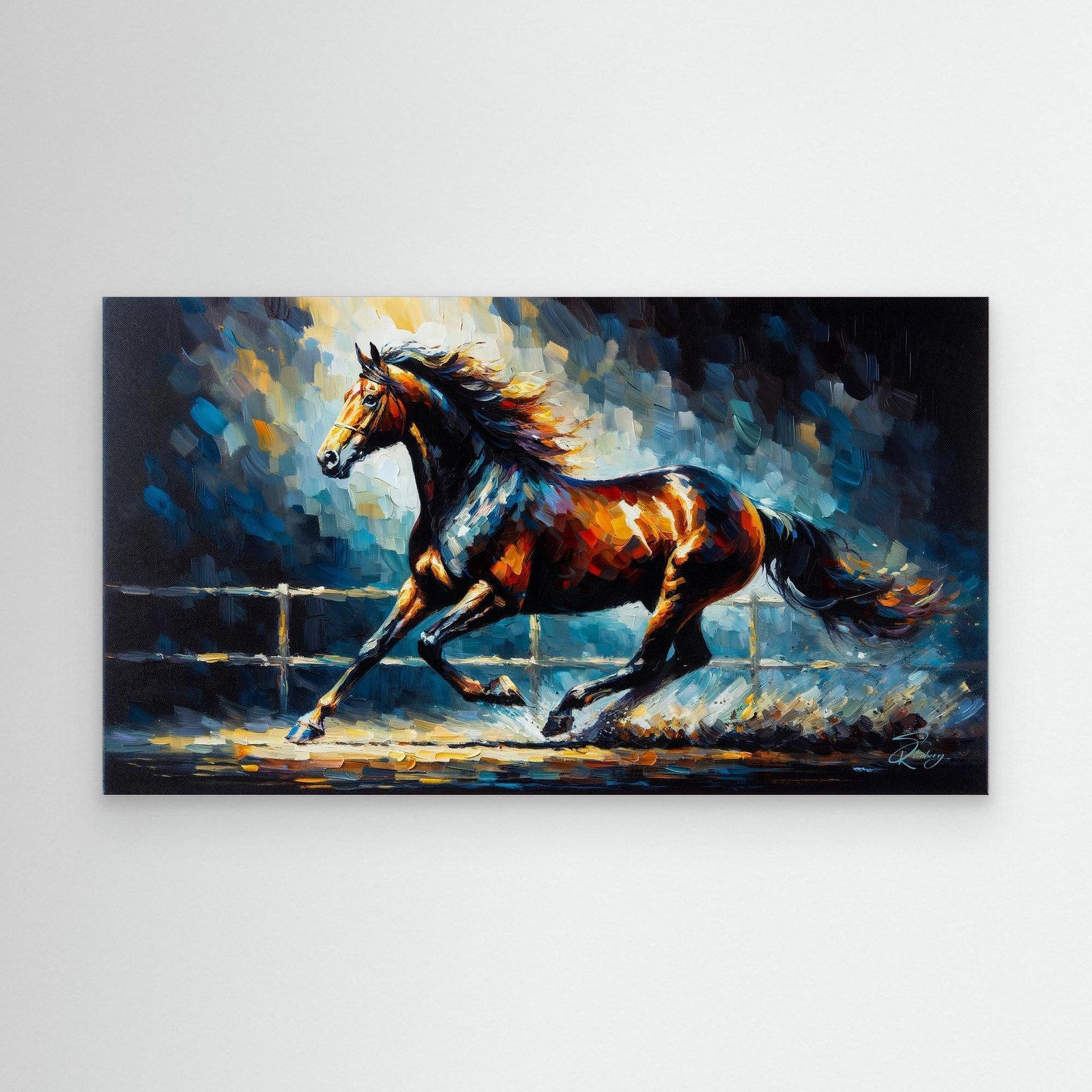 Canvas Print: Thoroughbred in Motion