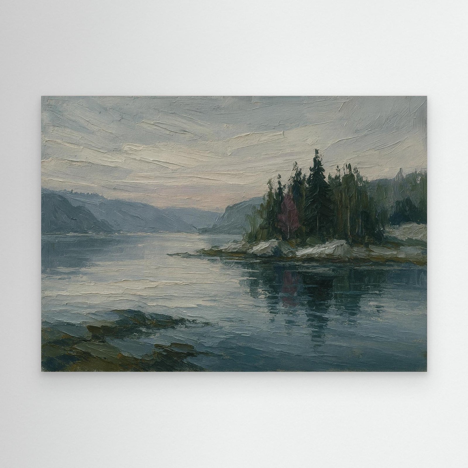 Canvas Print: Still Waters, Nordic Pines