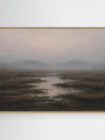 Canvas Print: Irish Wetlands in the Mist