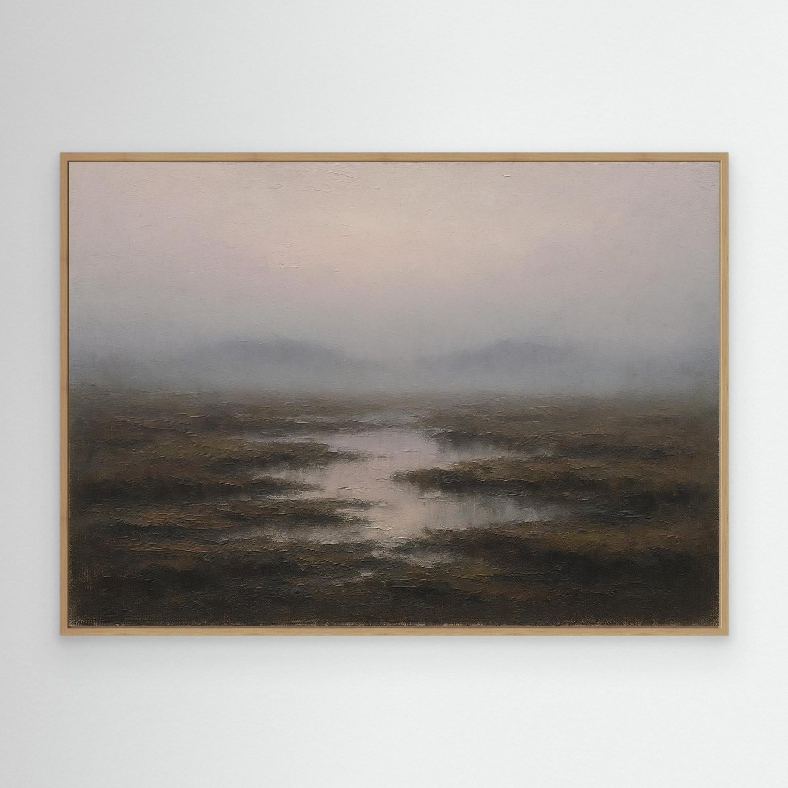 Canvas Print: Irish Wetlands in the Mist