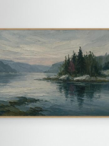 Canvas Print: Still Waters, Nordic Pines