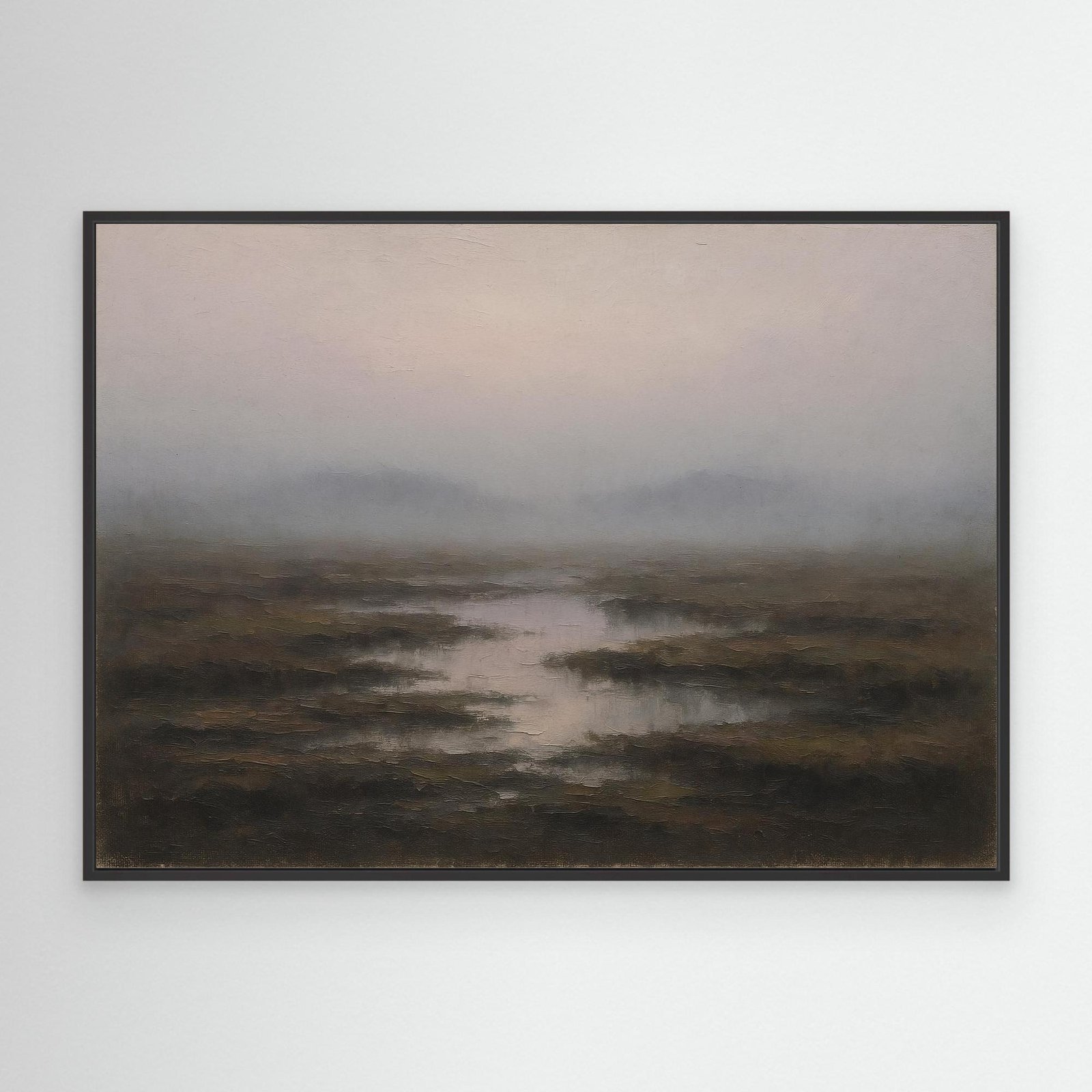 Canvas Print: Irish Wetlands in the Mist