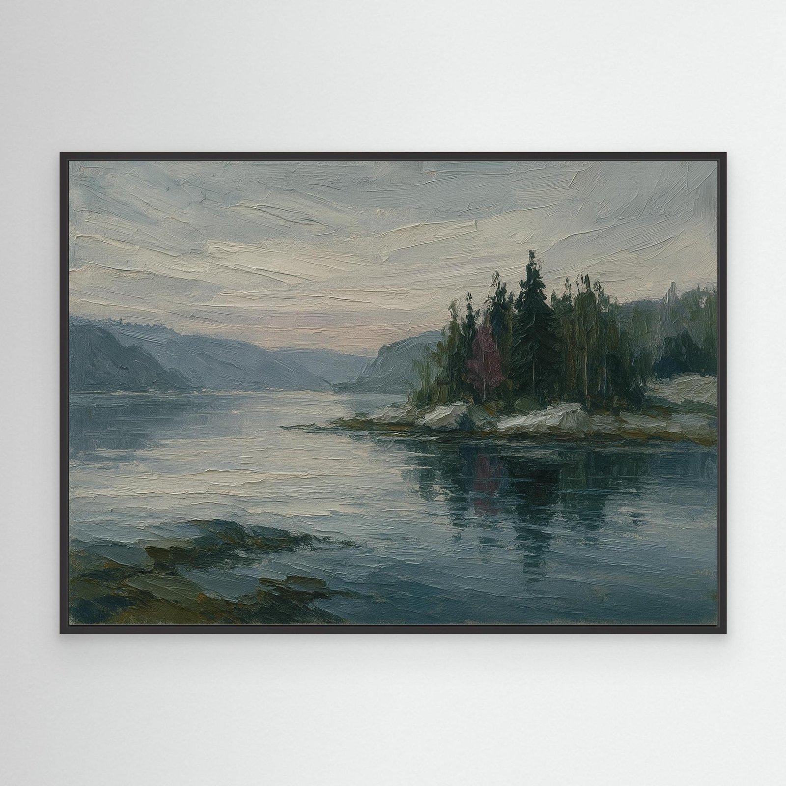 Canvas Print: Still Waters, Nordic Pines