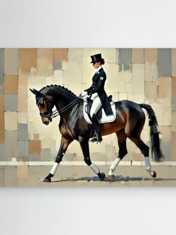Canvas Print: Elegance in Dressage