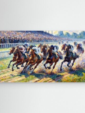 Canvas Print: The Final Furlong