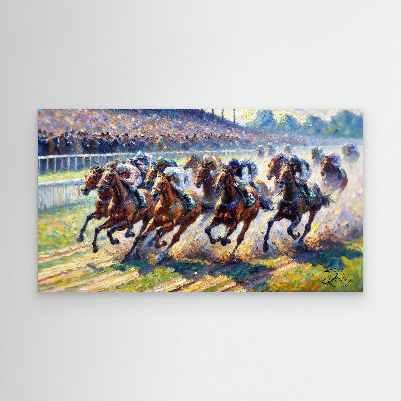Canvas Print: The Final Furlong