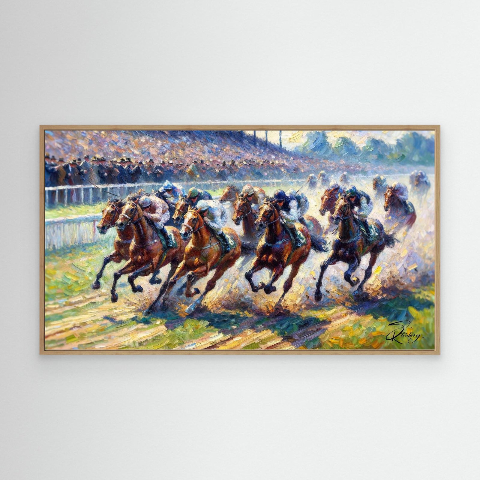 Canvas Print: The Final Furlong