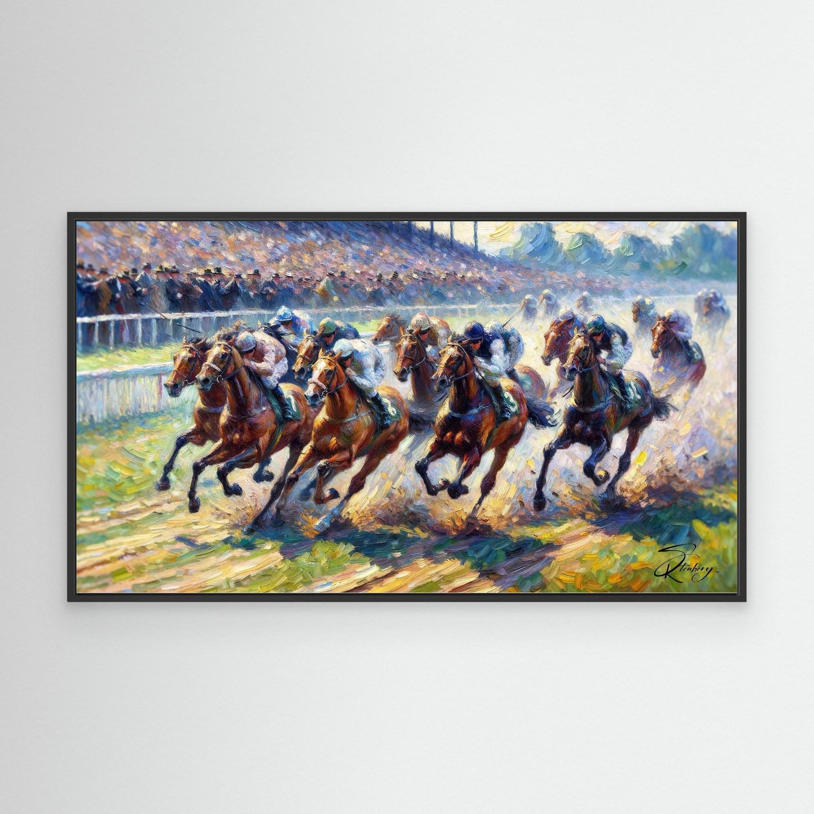 Canvas Print: The Final Furlong