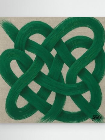 Canvas Print: Emerald Celtic Flow